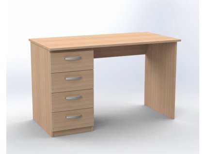 120 x 60 cm - kancelářský stůl se čtyřmi zásuvkami