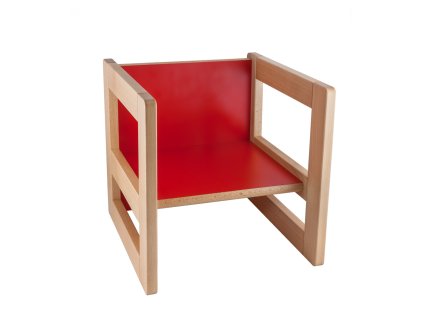 Multifunkční prvek "CUBE" jako židlička 15/22cm nebo stoleček