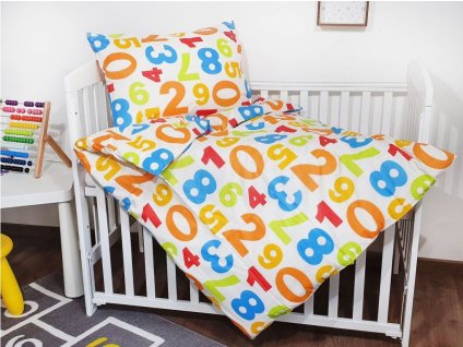 SET - bavlněné povlečení do MŠ - Číslice