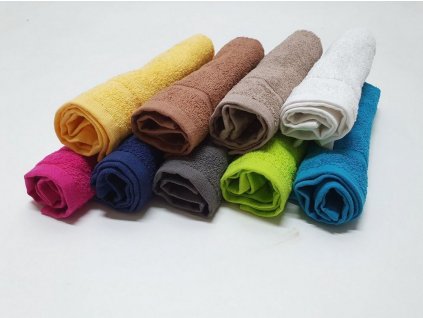 Froté ručník jednobarevný 30x50 - balení 10 ks