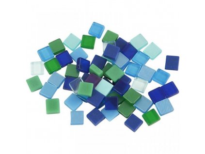 mozaika zeleno modra 0 5x0 5cm 25g 5346