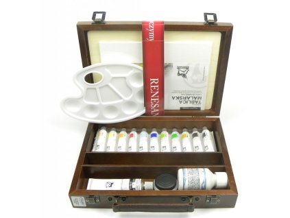 luxusni sada akrylovych barev renesans 10x20ml 2159