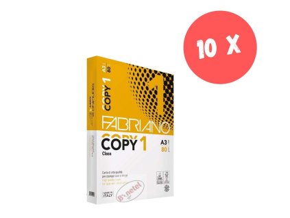 10 x bílý kancelářský papír Fabriano Copy A3 500 listů, first class