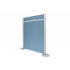 ekoTAB textilni paravan s listou D6003 svetle modry bok f