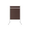 ekoTAB textilni paravan s listou 90x120 D2036 tmave hneda f