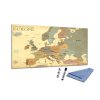 Skleněná magnetická tabule mapa - Evropy s hlavními městy