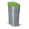 plastovy odpadkovy kos s vikem 25 l zelene viko 7005