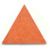Akustický panel, trojúhelník, 20x20x20 cm, 20 ks, oranžový
