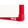 150 x 120 cm - Keramická tabule na fixy s červeným rámem boardOK