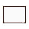 60 x 90 cm - Keramická tabule na fixy s hnědým rámem boardOK