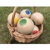 zahradni petanque 8 drevenych kouli prasatko kosik mi001 1353