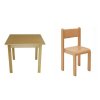 Sestava MAJA - přírodní = 1 stůl čtverec 80 x 80 cm + 4 židle s kluzáky