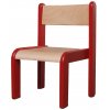 Stohovatelná židle buk masiv - barevný rám