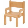Židle s područkou přírodní