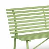 1 + 1 ZDARMA - kovová zahradní lavička zelená