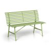 1 + 1 ZDARMA - kovová zahradní lavička zelená