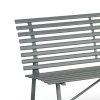 1 + 1 ZDARMA - kovová zahradní lavička šedá