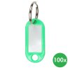 100 x klíčový závěs - barva zelená