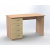 120 x 60 cm - kancelářský stůl se čtyřmi zásuvkami