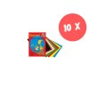 10 x Barevné papíry lepicí 8 listů