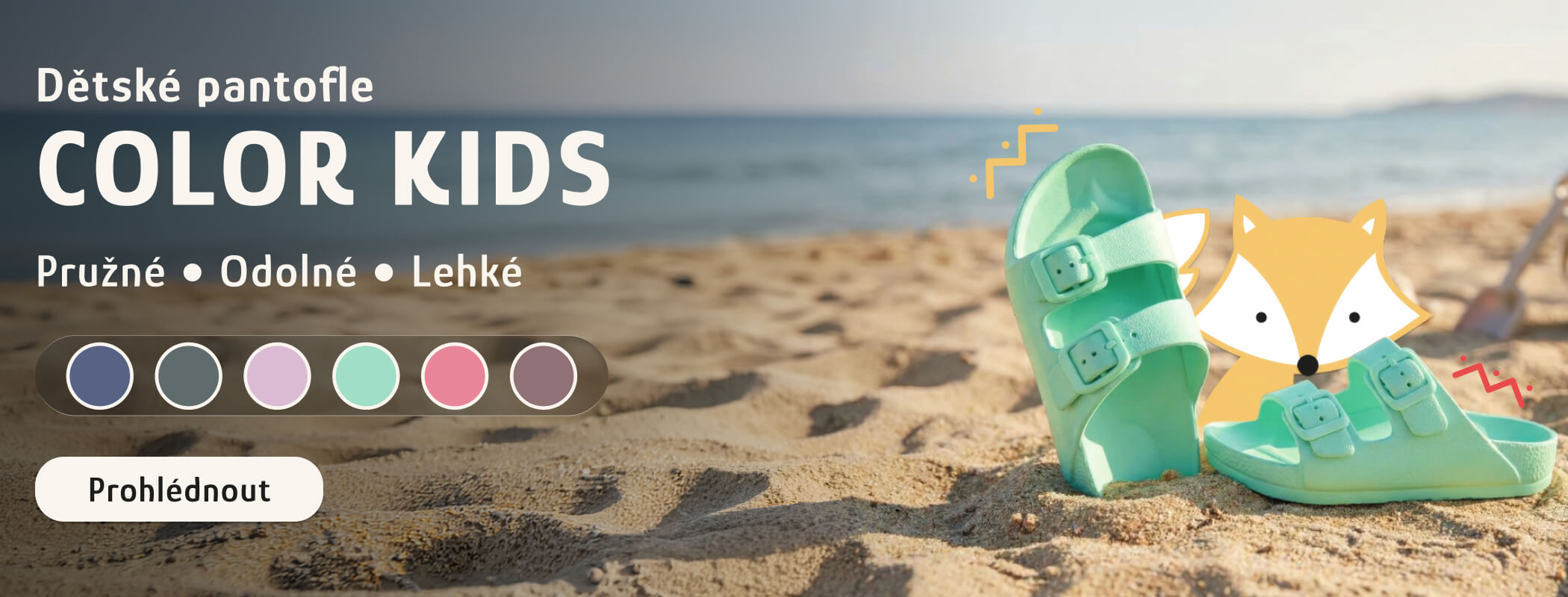 COLOR KIDS pantofle