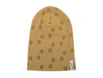 LODGER Beanie Print Rib Honey 6 - 12 měsíců