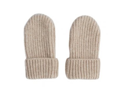 LODGER Mittens Folklore Merino Wool Beige 1 - 2 roky