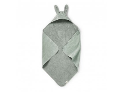 Osuška s kapucí Elodie Details - Mineral Green Bunny