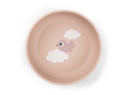 Foodie miska Happy clouds - růžová