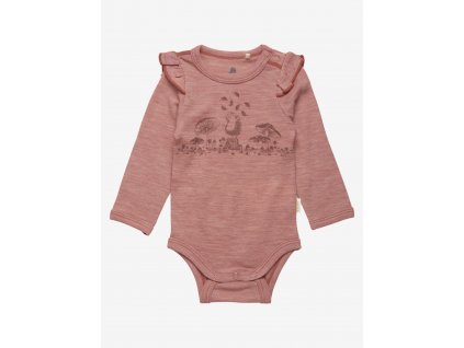 Celavi - Merino body - Ježek - růžový -vel.50,60,70