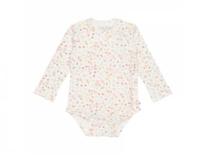 Body dlouhý rukáv Květiny a motýli vel. 62/68