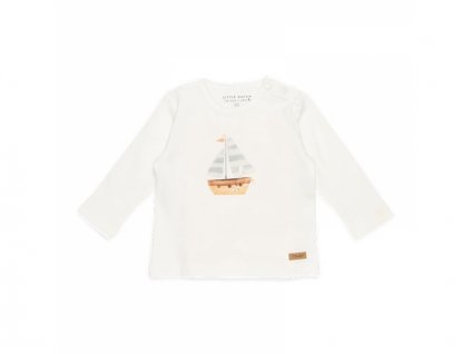 Triko dlouhý rukáv Námořnický záliv White vel. 68