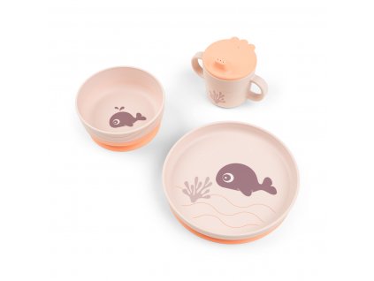 Foodie jídelní set Wally - růžový