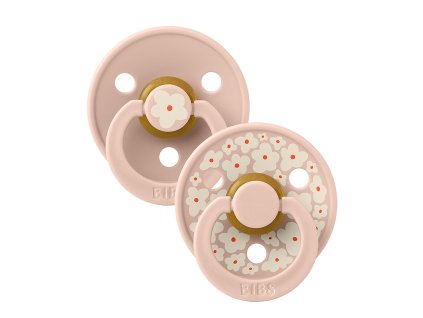 BIBS STUDIO Colour Jasmine dudlíky z přírodního kaučuku 2ks - vel. 2 - Blush mix