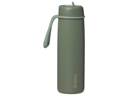 Nerezová termolahev s brčkem 690 ml - Olive