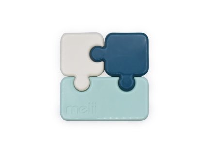 Svačinový box Puzzle 850 ml - Luxe mátový/modrý