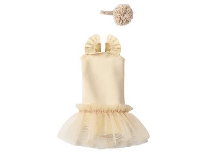 Maileg - Oblečení pro králičí baletku - Cream - Vel. 1