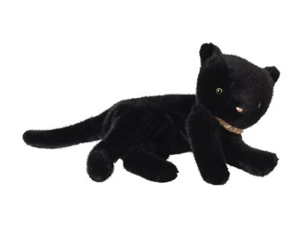 Maileg - Spící hebké koťátko - medium - Black