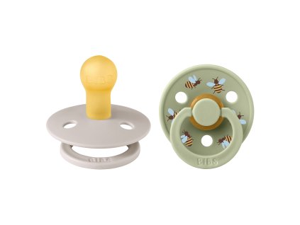 BIBS Studio Colour cumliky z prirodneho kaucuku velkost 1 Bumblebee MushroomMix 11024102 5713795270576 II