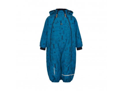 Minymo - Chlapecká zimní kombinéza - Bluesteel - medvědi -vel.74 - vystavený kus