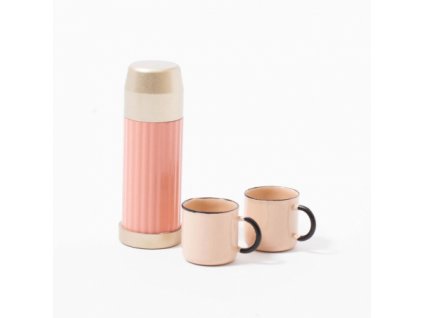 maileg termoska s hrnicky thermos and cups soft coral
