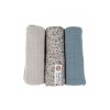 LODGER Swaddler Flower Tribe 3balení 70 x 70 cm Mist