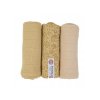 LODGER Swaddler Flower Tribe 3balení 70 x 70 cm Sand