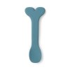 Silicone Stick&Stay miska & baby lžička Wally - modrá