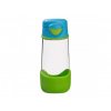 Sport lahev na pití 450 ml- Modrá/zelená