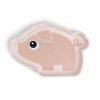Silikonový talíř stick and stay Pigee - růžový