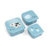 Svačinové boxy Tiny farm 3ks - modré / Outlet