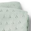 7333222024862 30326207184NA Pointelle Blanket Mineral Green PP (2)