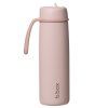 Nerezová termolahev s brčkem 690 ml (Varianta blush crush)