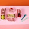 Silikonový bento organizér do středního boxu (Varianta růžový)